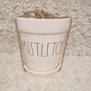 HTF NWT Rae Dunn Mistletoe Planter Decor